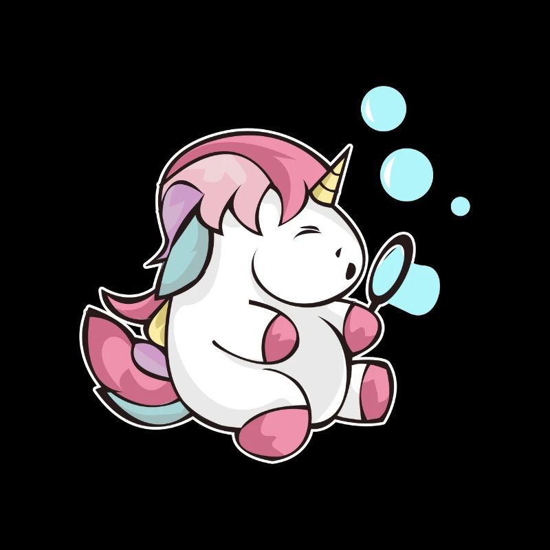 Einhorn Seifenblasen Pusten Glitzer Kind Geschenk