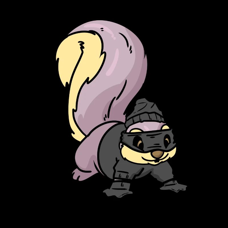 Squirrel robber, croissant