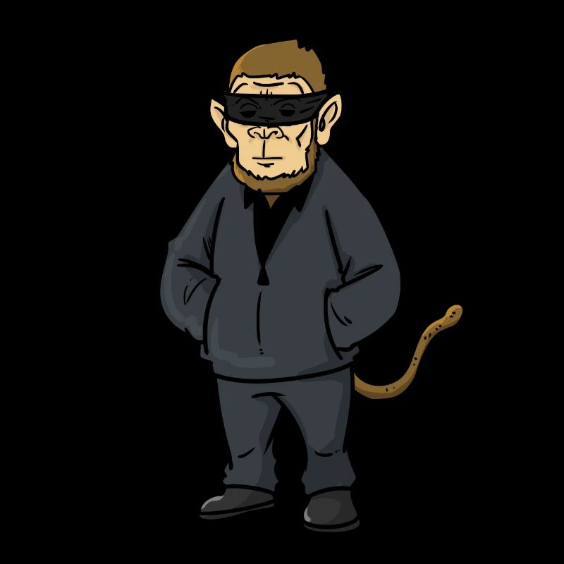 Robber Leader Monkey, Affe