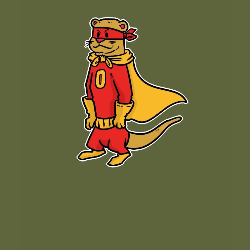 Otter Superheld Geschenk