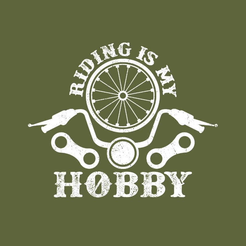 Riding Is My Hobby Motorcycle Statement Gift Idea
