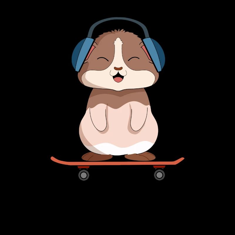 Guinea Pig skateboarder