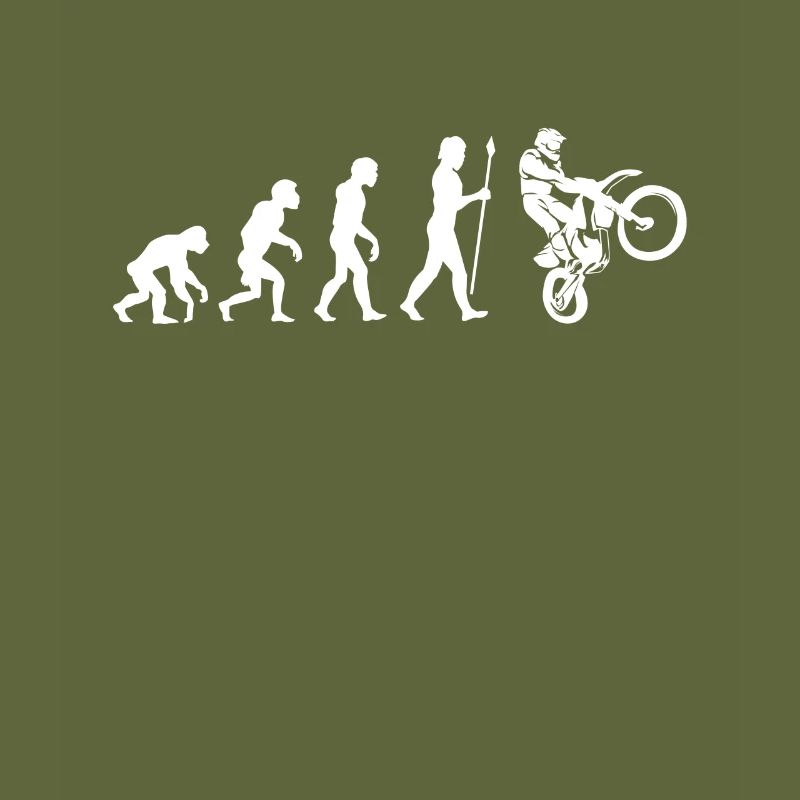 Motocross Evolution Motorradfahrer