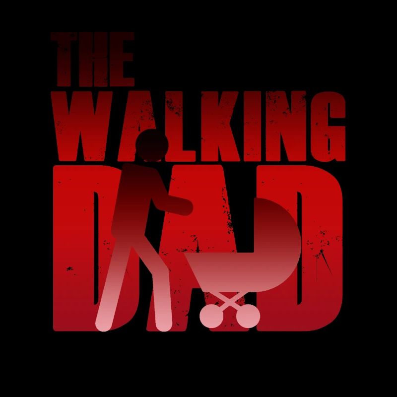 The Walking Dad Fathers Day Dad Stroller Tshirt