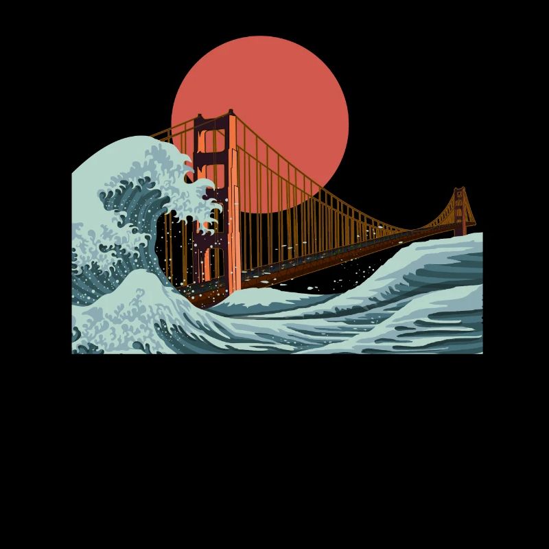Golden Gate San Fransisco wave