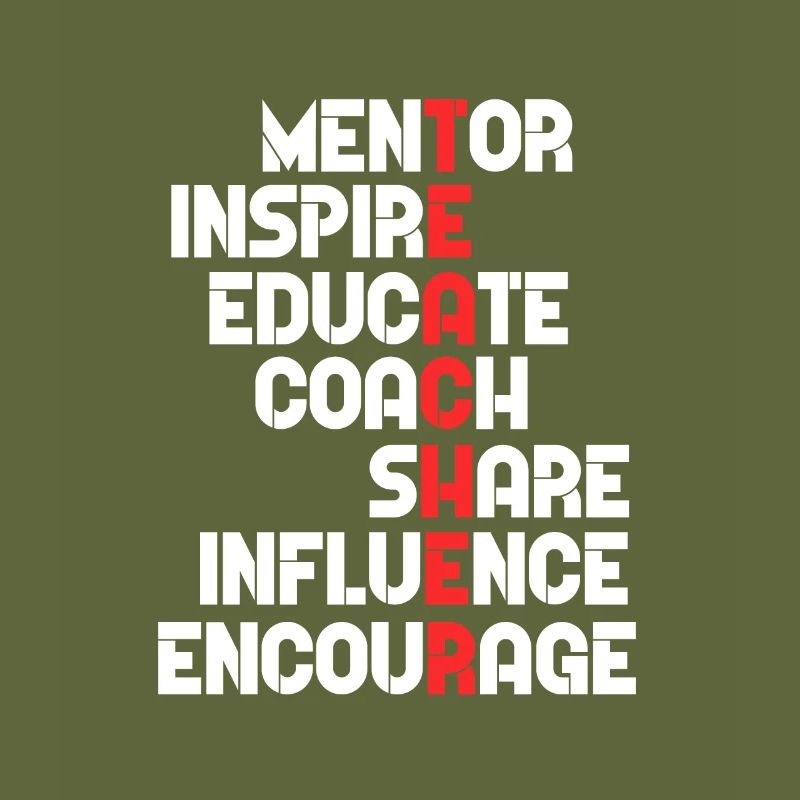 Enseignant Mentor Enseignant Enseignant Enseignant Cadeau