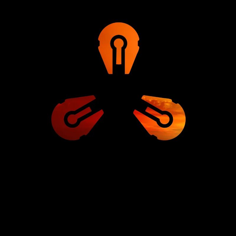 Triple Space Ship Evening Sun - Espace et SciFi