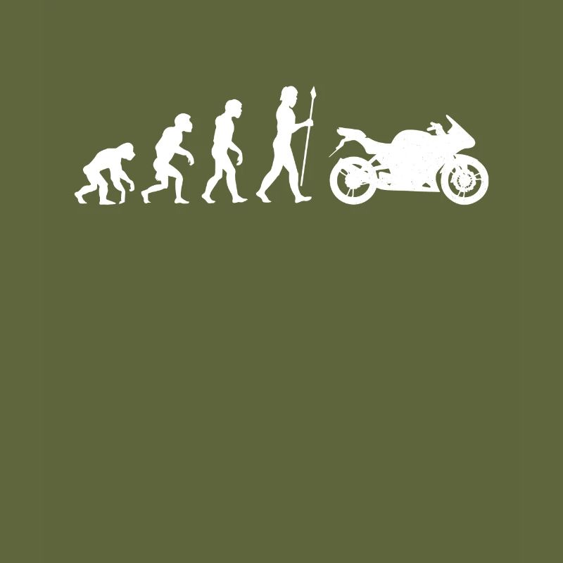 Motorrad Motorradfahrer Evolution Biker