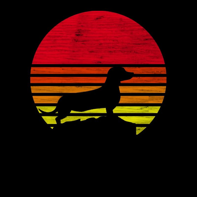 Retro Dackel Geschenk