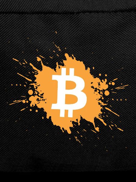 Bitcoin Kryptowährung Krypto Farbklecks