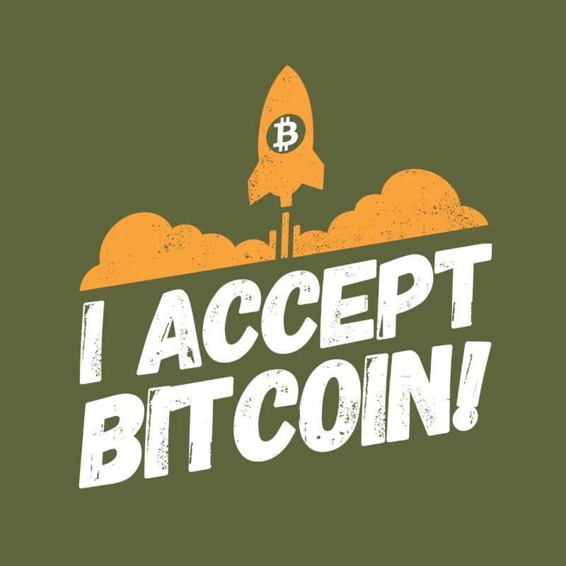 Bitcoin Kryptowährung Krypto Sprüche Accept