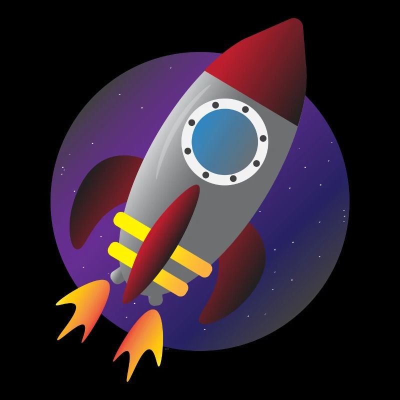 Fusée vaisseau spatial espace enfants enfants voyage dans l'espace