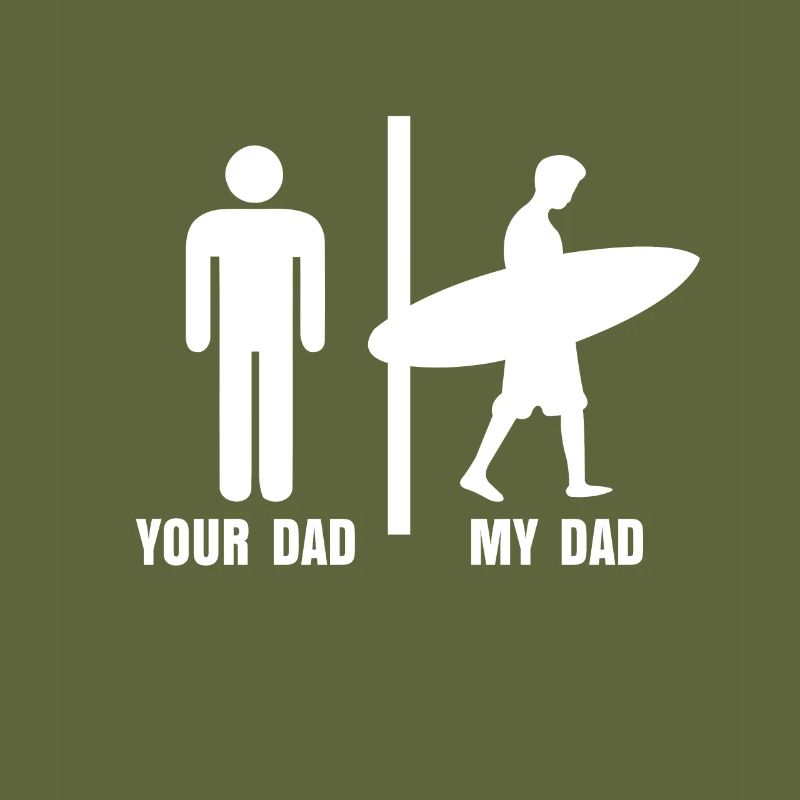 Surfer Papa Geschenk