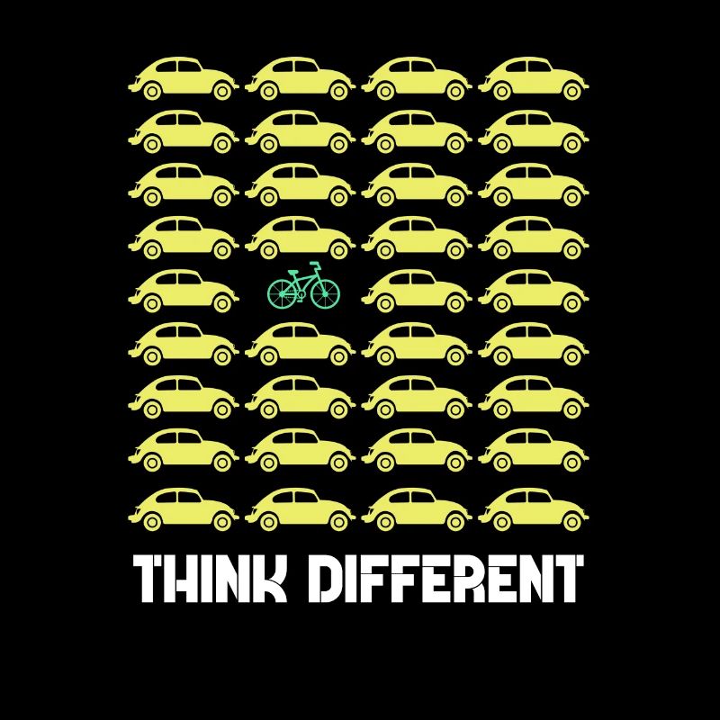 Think Different Bicycle Driving Cyclist Gift