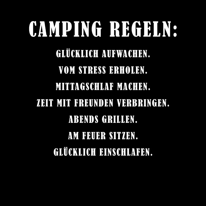 Camping Regeln