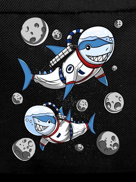 Shark Astronaut Space Cosmic Galaxy