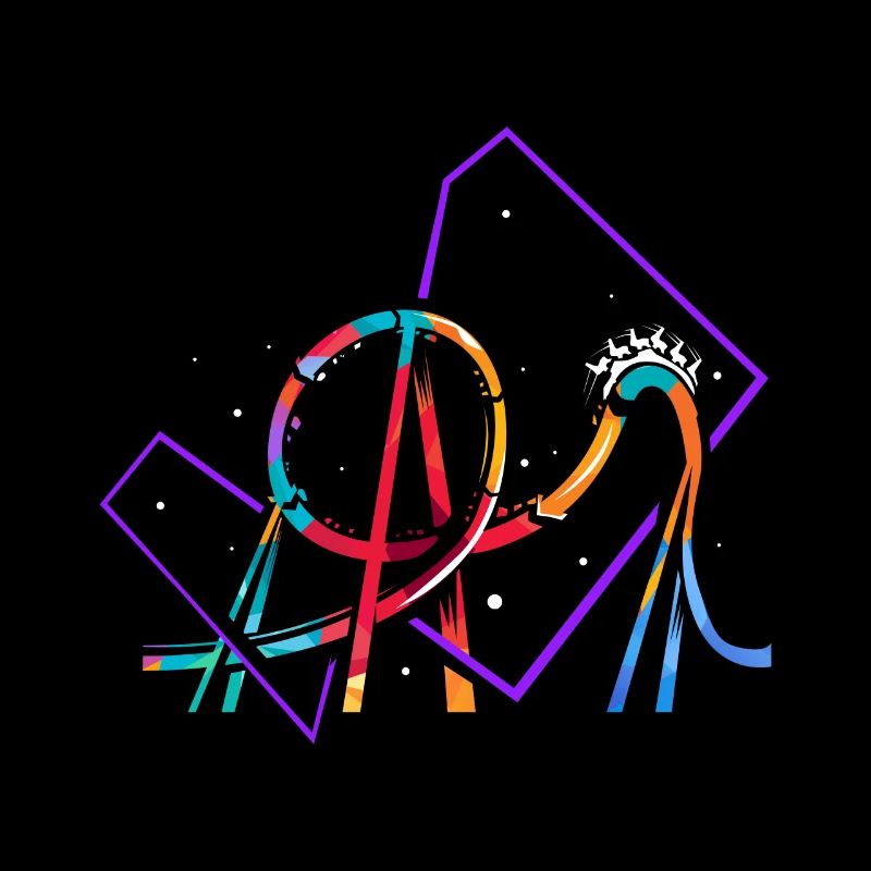 Polygone de montagnes russes