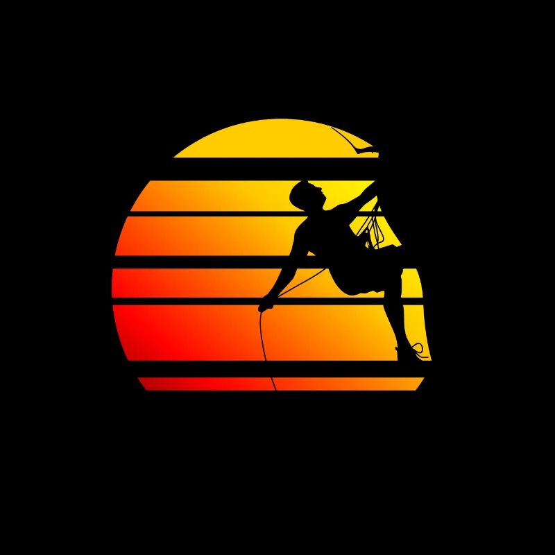 Climbing summer mountain