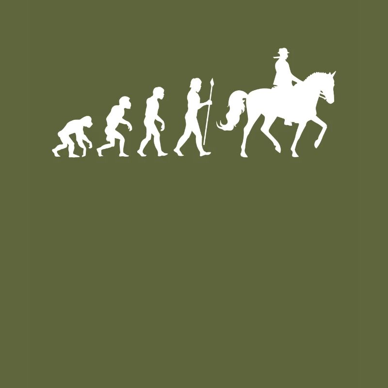 Reiterin Reiten Pferd Evolution Reiter