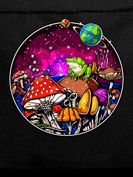 Psychedelic Magic Mushrooms Hallucinogenic Frog