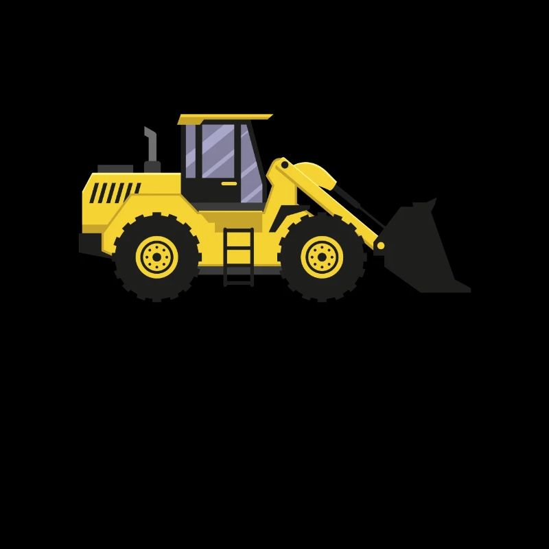 Wheel loader T-shirt from the construction site gift