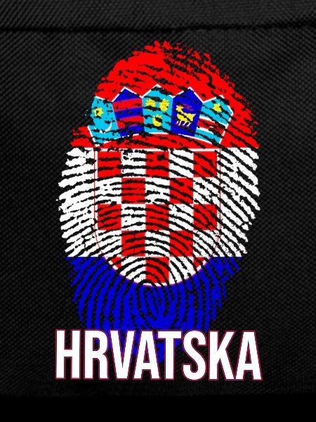 HRVATSKA design with Croatian flag