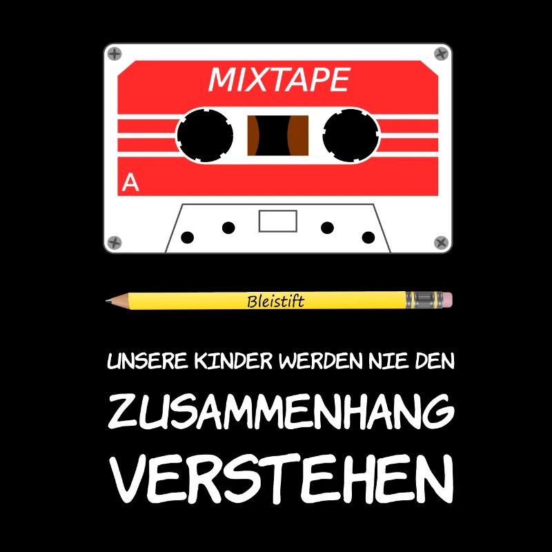 Mixtape und Bleistift