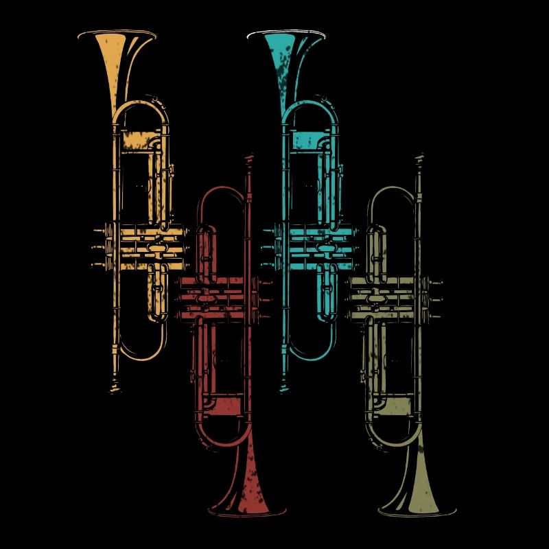 Trompete Retro Geschenk