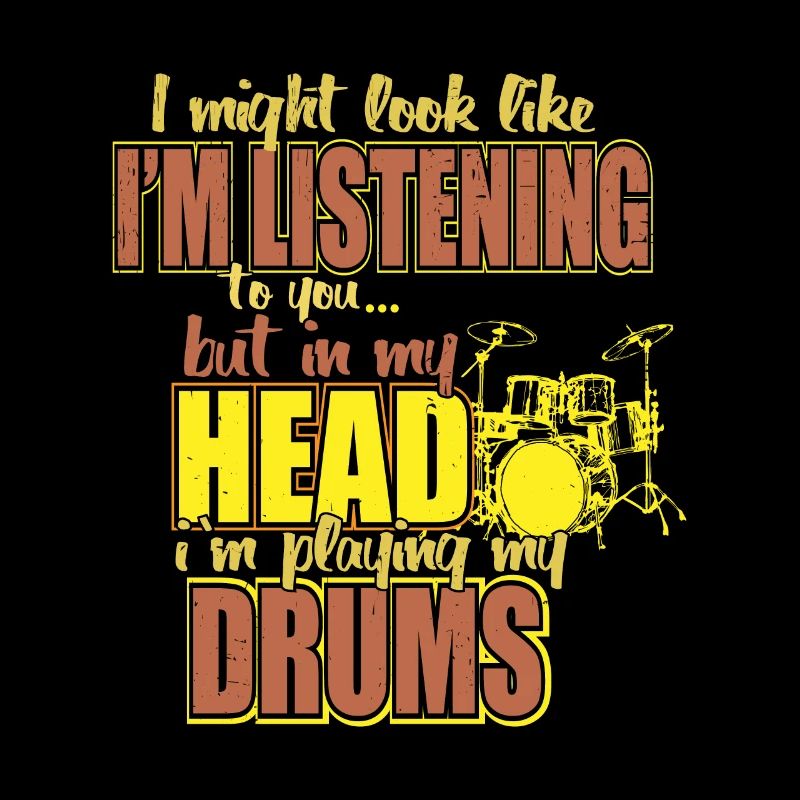 Drummer Musician instrument Cool gift