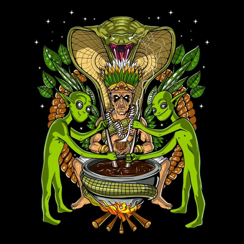 Voyage psychédélique Aliens DMT Alien Chaman DMT