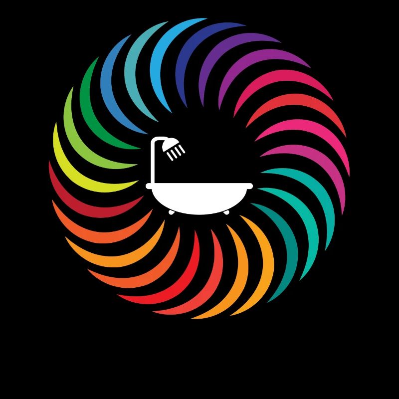 Bathtub Rainbow Boomerang Circle