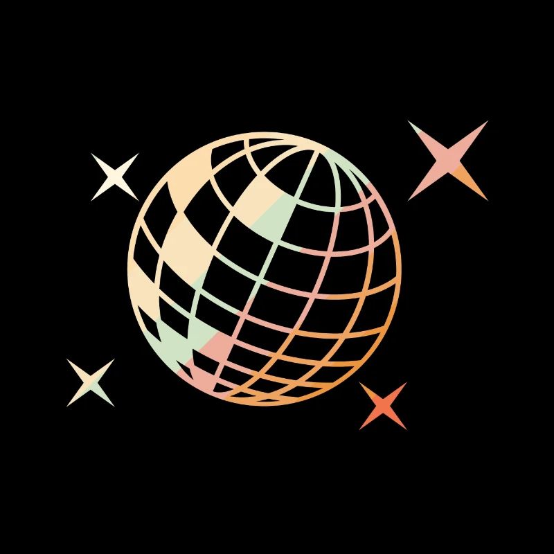 Diskokugel Silhouette