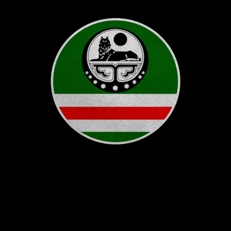 Chechnya Flag. Chechen Born, Chchnyan Borz