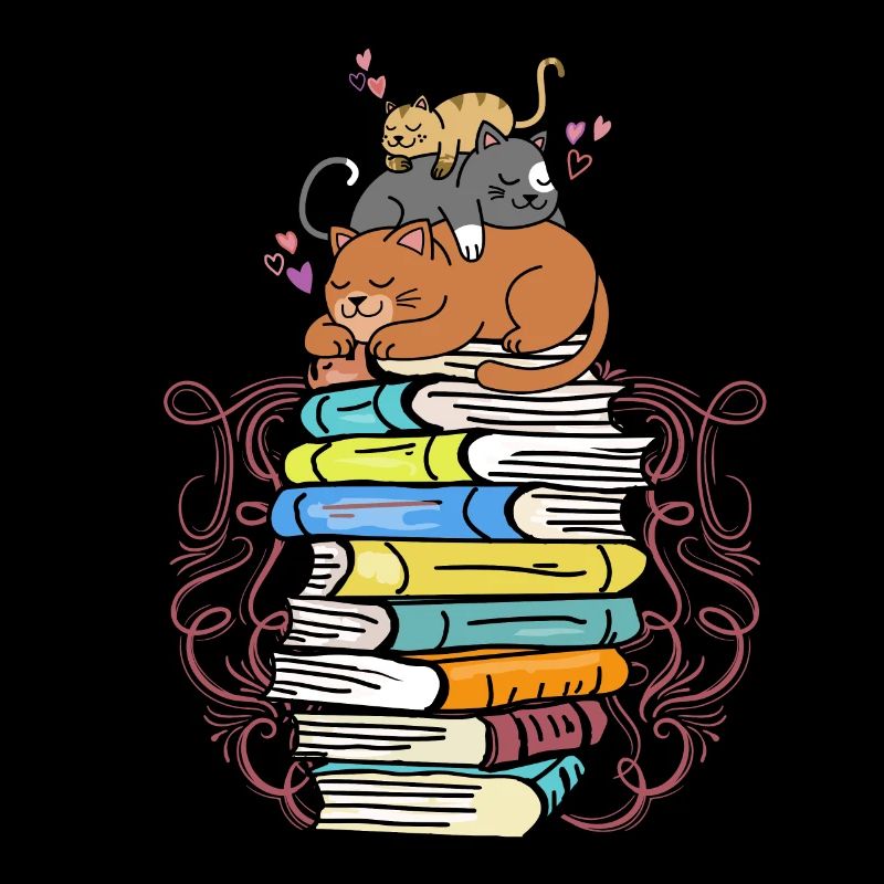 Cats reading