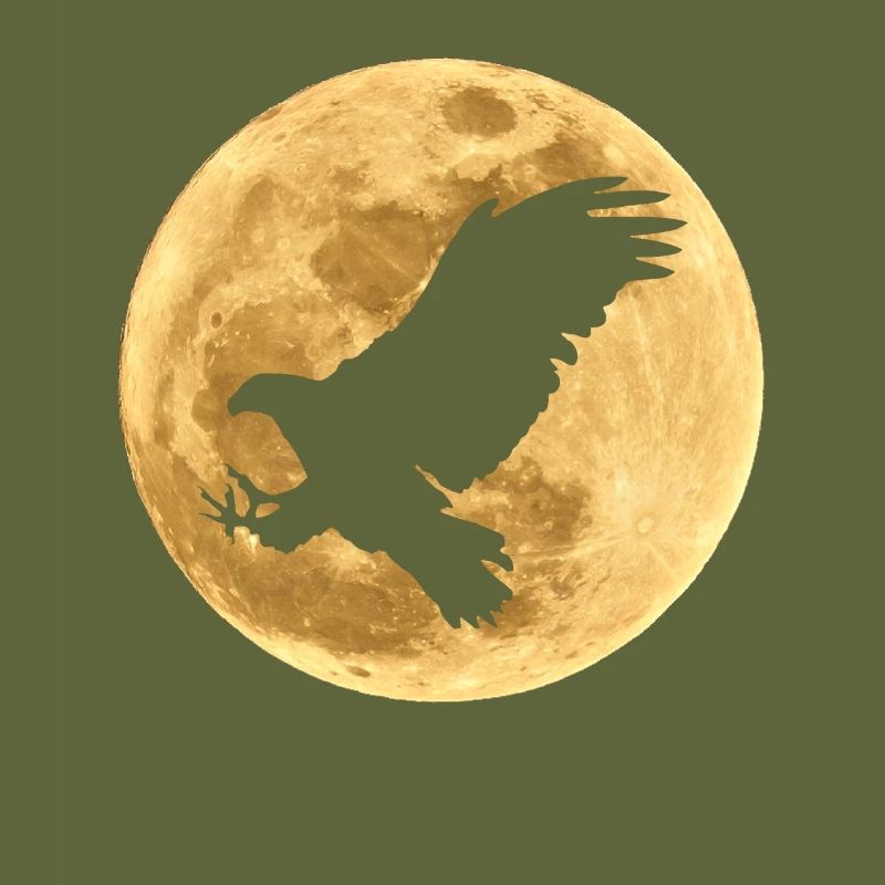 Eagle in the Moon Full Moon