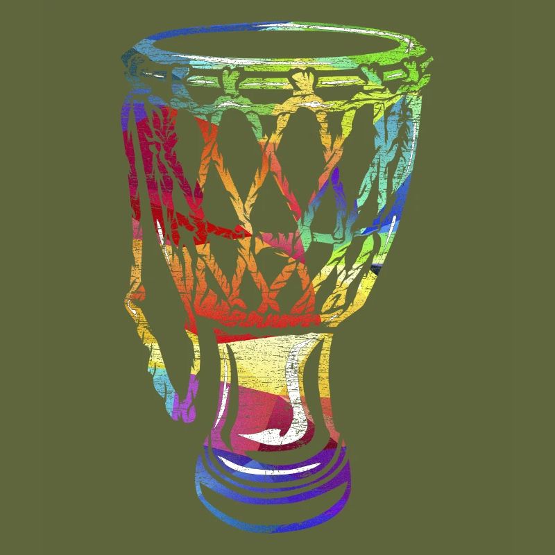 Cadeau de tambour de coupe Djembe