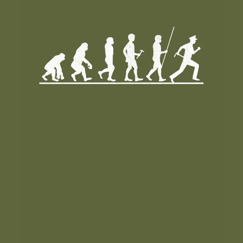 Polizist Evolution Polizei Polizeibeamte Geschenk