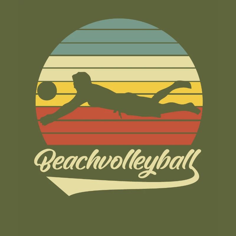 Beach volleyball retro
