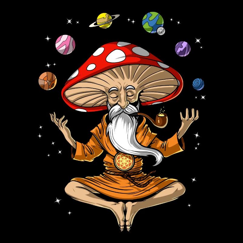 Magic Mushroom Buddha Yoga