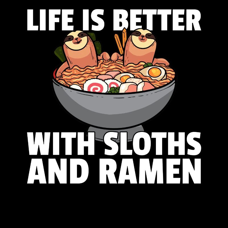 Sloth Noodle Ramen Noodle Soup Soup
