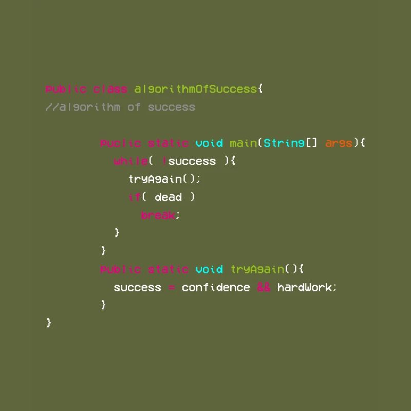 Algorithm Of Success - Coder - Informatiker