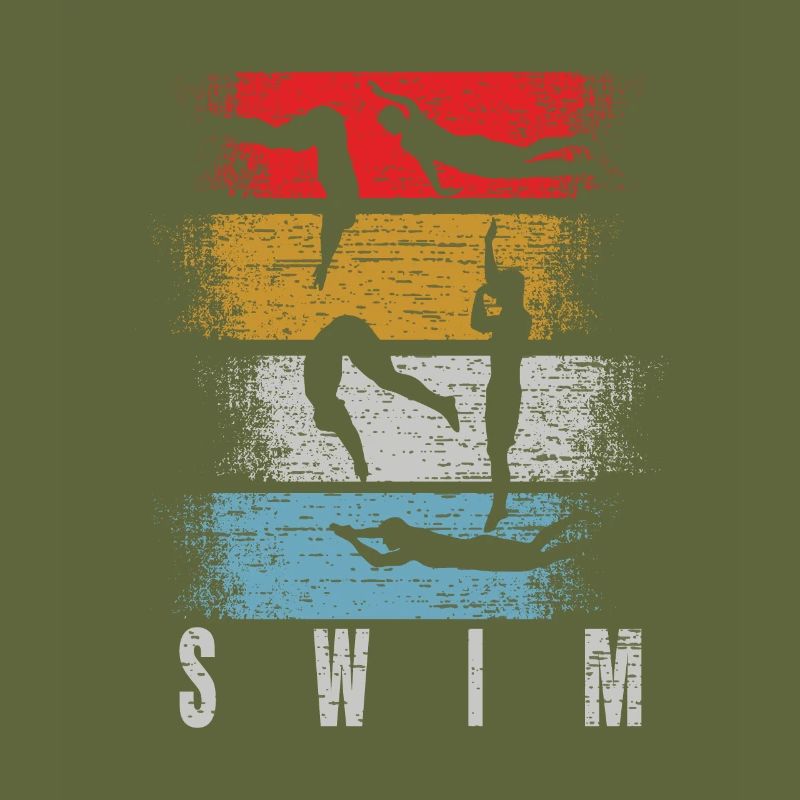 Moniteur de natation rétro