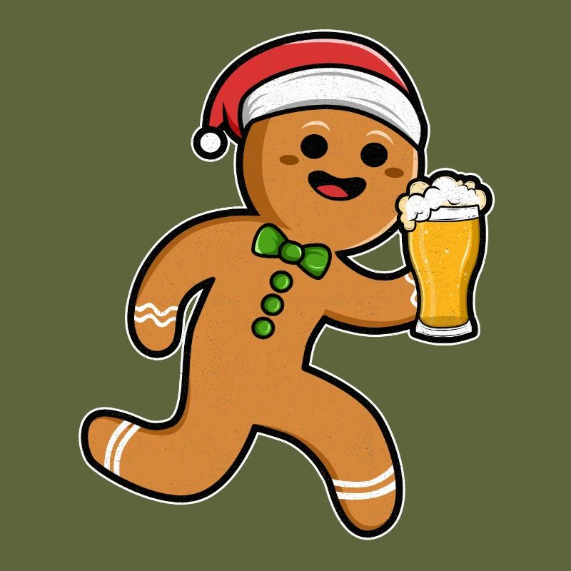 Weihnachten Bier Lebkuchenmann