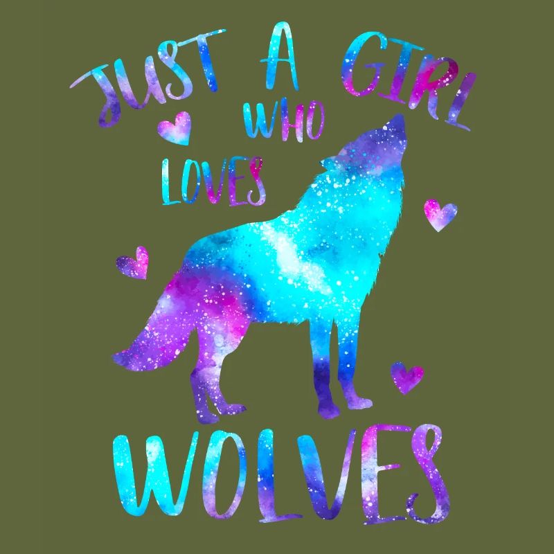 Nur ein Mädchen, das Wölfe Liebt Galaxy
