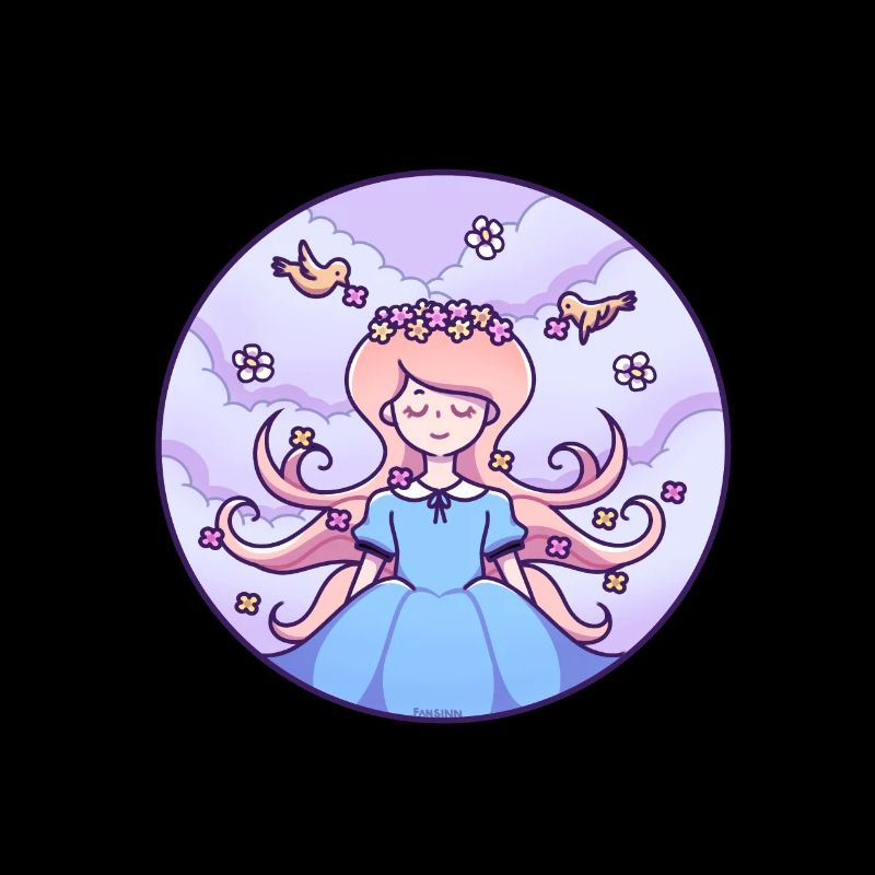 Frühling Mädchen Vögel