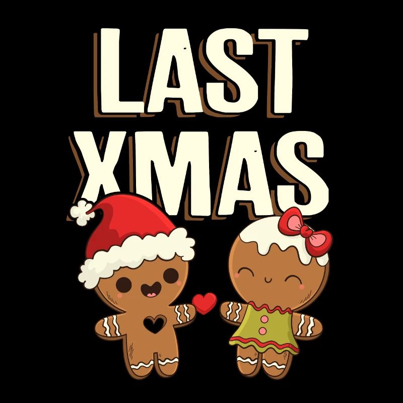 Last Christmas I Lebkuchen Herz Pärchen