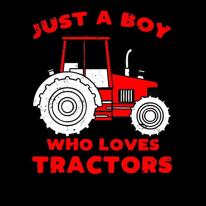 Nur ein Junge der Traktor Traktoren liebt