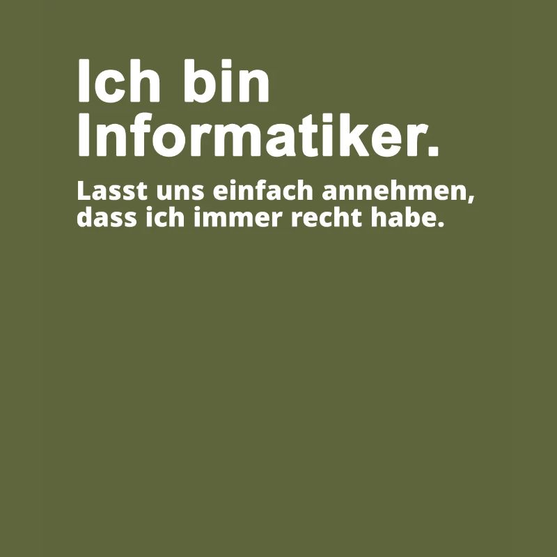 Informatiker Informatik Spruch Geschenk