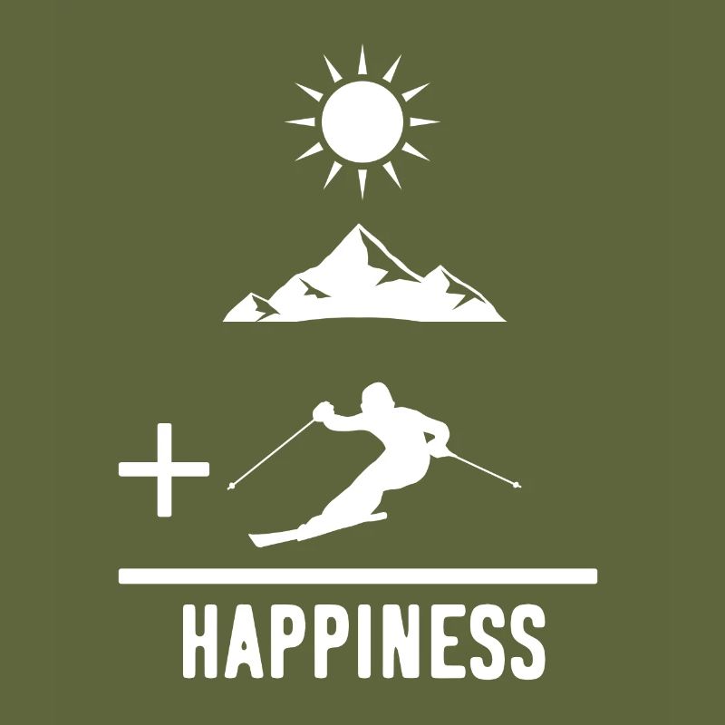 Vacances de ski math blanc