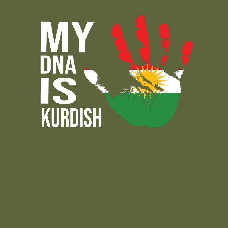 Drapeau du Kurdistan, mon ADN est kurde, kurde cool